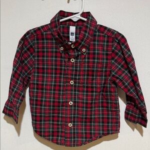 Gap Plaid Button-Up Kids Shirt